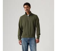 LEVI'S Sudadera con media cremallera. Color Verde Jaspeado