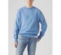 Levi's Sudadera de hombre con cuello redondo y logo. Verde M