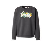 LEVI'S ® Sudadera 'Graphic Everyday Crewneck Sweatshirt' antracita / verde / naranja / blanco S antracita / verde / naranja / blanco