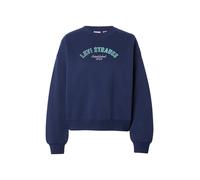 Levi's Sudadera de manga larga y cuello redondo con logotipo en la parte delantera. Talla S. Color Azul