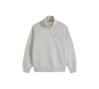 LEVI'S ® Sudadera 'Original HM 1/4 Zip' gris claro / rojo sangre XL EUR