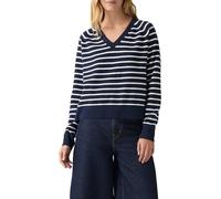 Levi's Tara Super Soft Vneck Pullover Suéter pulóver, Parisienne Stripe PE, S para Mujer
