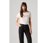 Levi's The Perfect Tee Ananda Floral Bw Fill Egret Talla: M | Camisetas de Seda Outlet | Mujer |