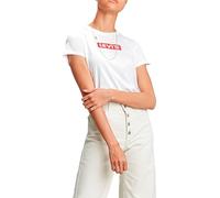 Levi's The Perfect Tee Camiseta, Box Tab White+, L Mujer