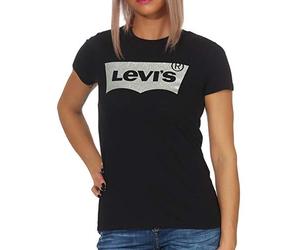 Levi's The Perfect Tee, Camiseta Mujer, Holiday Tee Black, XXS