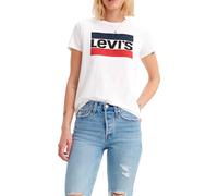 Levi's The Perfect Tee, Camiseta Mujer, Sportswear Logo White, XS