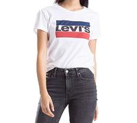 Levi's The Perfect Tee, Camiseta Mujer, Sportswear Logo White, XS