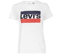 Levi's The Perfect Tee, Camiseta Mujer, Sportswear Logo White, XS