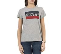 Levi's The Perfect Tee, Camiseta Mujer, Sportswear Smokestack Heather, XS