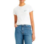 Levi's The Perfect Tee, Camiseta Mujer, Waves Ashore Fill Bright White, XS