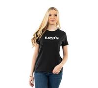 Levi's The Perfect Tee Camiseta, Negro (New Logo Ii Caviar), S Mujer