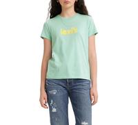 Levi's The Perfect Tee Camiseta, Offset Poster Logo Pastel Blue, S Mujer