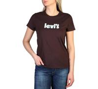 Levi's The Perfect Tee Camiseta, Poster Logo Chocolate Plum, M Mujer