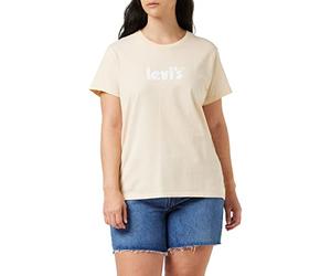 Levi's The Perfect Tee Camiseta, Seasonal - Póster de Peach Puree, S Mujer