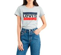 Levi's The Perfect Tee Camiseta, Sportswear Logo Heather Grey, S Mujer
