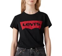 Levi's The Perfect Tee , Large Batwing Logo, Camiseta, Mujer, Mineral Black, XL