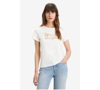 Levi's The Perfect Tee, Camiseta Mujer, Hibiscus Bw Fill Bright White, XXS