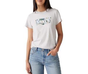 Levi's The tee, Camiseta Mujer, Coloring Book Daisy BW Fill Orbit HTHR Grey, XS