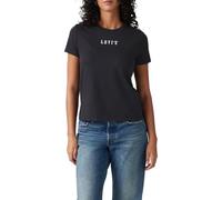 Levi's The tee, Camiseta Mujer, Serif Emb Caviar, XS