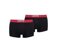 Levis Trunk, Negro (Black/Red), M (Pack de 2) para Hombre