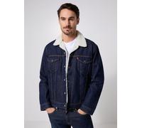 Levi's TYPE 3 SHERPA TRUCKER DARK INDIGO - FLAT L Azul