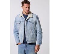 Levi's Hombre Cazadora vaquera Type III Sherpa Trucker forrada, Regular Fit, Azul (Kentucky Blue Sherpa), XXL