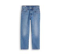 Levi's 501 Crop Vaqueros, Medium Indigo Worn In, 25W / 30L Mujer