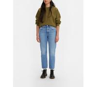 Levi's Vaquero de mujer 501 Crop recto lavado medio. Azul índigo 38/28 - Largo 28