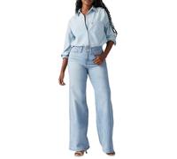 Levi's 318 Shaping Wide Leg Jeans, Tall Glass of Water, 27W / 32L Mujeres