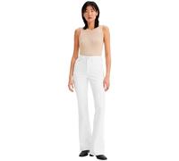 Levi's Vaqueros para Mujer 726 con Llamarada Alta, Blanca Suave y Limpia, 27W / 32L