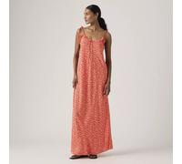 LEVI'S Vestido midi con tirantes finos, estampado de flores. Color Estampado Rojo