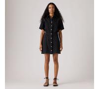LEVI'S Vestido vaquero corto de manga corta. Color Negro