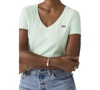 Levi'S Vneck Pale Blue Cotton