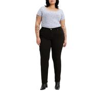 Levi's Plus Size 314 Shaping Straight Vaqueros, Soft Black 2, 42 Mujer