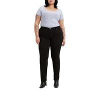 Levi's Women's Plus Size 314 Shaping Straight Jeans, Soft Black 2, 50W / 30L