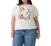 Levi'S Women's Plus Size tee T-Shirt, Rose Garden Plus Egret, 1XL