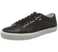 Levi's Woodward, Zapatillas Hombre, Negro (Regular Black), 42 EU
