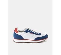 Levi's Zapatillas de hombre en blanco bajas tipo running con logotipo y detalles en diferentes tonos. Blanco 45