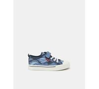 Levi's Zapatillas de lona de niño en azul marino con estampado de camuflaje y logotipo. Azul marino 38
