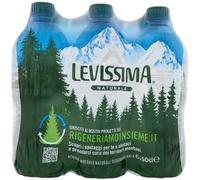 Levissima Acqua Minerale Naturale - Confezione da 6 Bottiglie x 500 ml