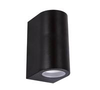 levitantes Aplique exterior redondo IP54 2xGU10 2x12W Ø68 negro, ideal para iluminación exterior en jardines y fachadas.