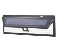 Levitantes Aplique solar LED recargable 1,5W 400lm con sensor, ideal para iluminar exteriores y mejorar la seguridad nocturna.