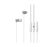 levitantes Auriculares intrauditivos Blanco/Plata, 1.2m, 170+ Jack 3.5mm, Ideales para música y Llamadas con Sonido de Calidad.