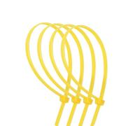 Levitantes Bridas de Poliamida de 3,6 x 200 mm (40 Unidades), Color Amarillo, Ideales para Sujetar y organizar Cables y Elementos Ligeros, Imagen