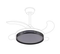 Levitantes Difusor Ventilador Negro, diseño moderno, función de aromaterapia, ideal para ambientar espacios y mejorar la calidad del aire.