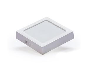 levitantes Downlight E6 LED de superficie cuadrado 18W D227*H34.5 mm, luz fría 6000K, 1880lm, blanco