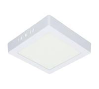 Levitantes Downlight LED cuadrado de superficie 12W luz cálida, ideal para iluminación en interiores y ambientes acogedores.