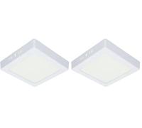Levitantes Downlight LED cuadrado de superficie 12W, luz natural, eficiente y duradera, ideal para iluminar espacios interiores. (Paquete de 2)