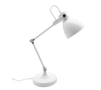 Levitantes Flexo articulable blanco 1xe14, 50x15x35 cm, ideal para iluminar espacios de trabajo y lectura con ajuste de altura y dirección.