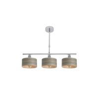 Levitantes Lámpara de mesa 3xE14, cromo y madera, gris, dimensiones 55x14 cm, ideal para decoración y ambientación en hogares y oficinas.